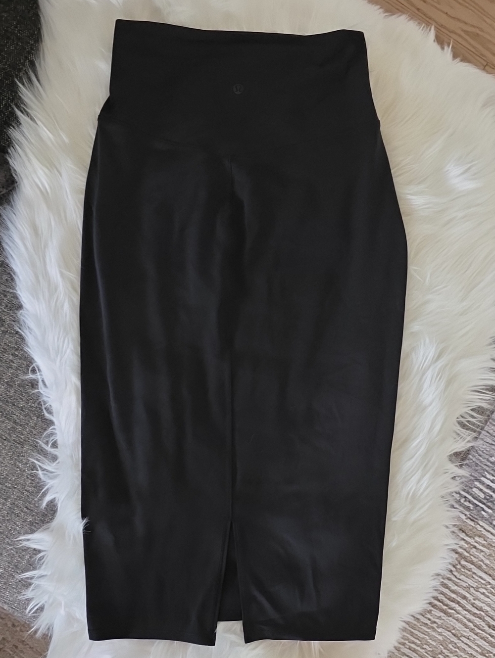 Lululemon athletica Black High-Waist Pencil Midi Skirt New With Tags